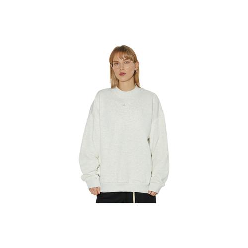 Adidas Sports Running Fitness Training Casual Fleece Sweatshirt Unisex Gray