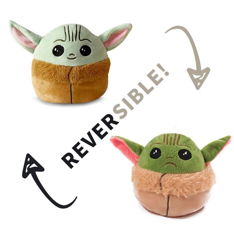 

Flip Reversible Doublesided Baby Yoda Plush Toy Stuffed Doll Kids Diy Gifts 17cm//6.7in