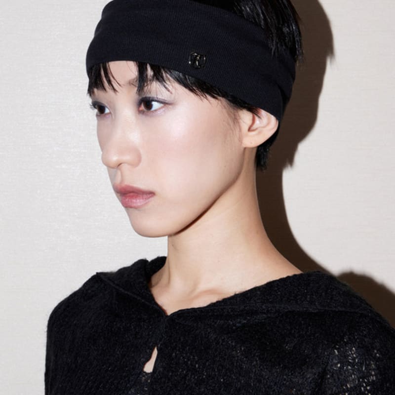 

Fakiii Fakiii Базовая вязаная повязка для волос_Черная Black