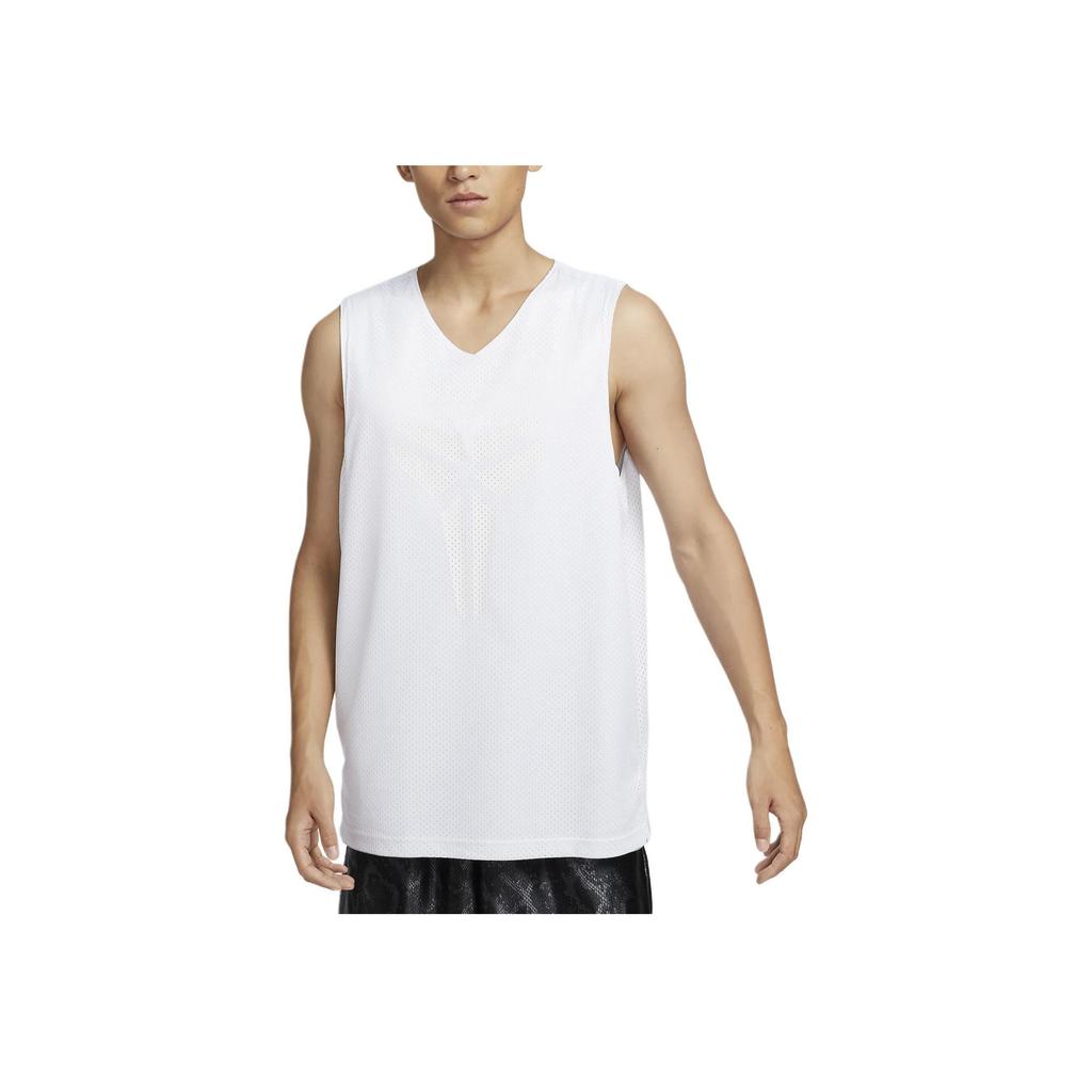 Nike Kobe 9 Dri-Fit FW24 Brand Logo Embroidered Pattern Reversible Pullover Outdoor Casual Sports Basketball Vest Men Vest White FZ0935-100