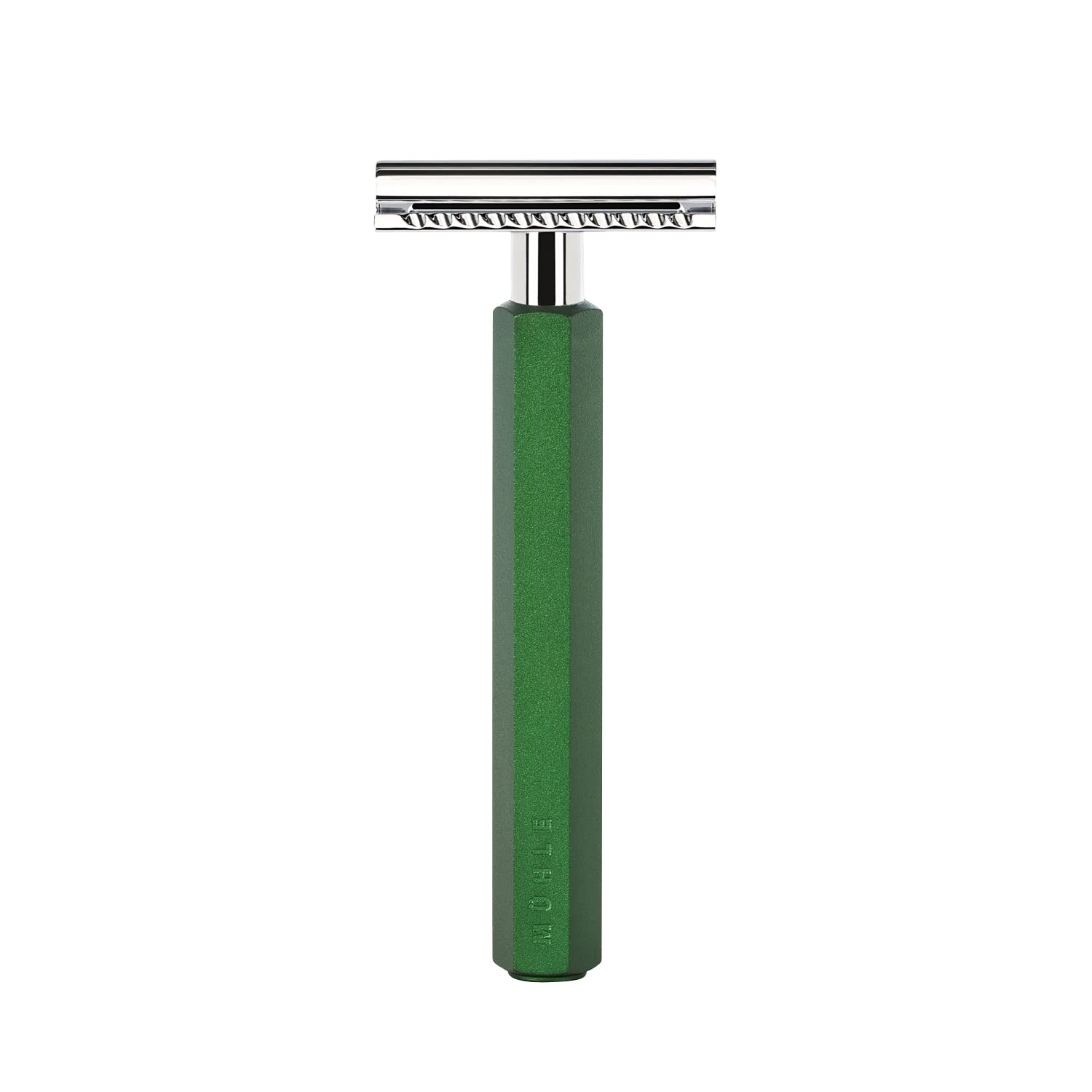 

Muhle HEXAGON Mark Braun Closed Anodized Forest HXG FOREST Double-Edged Razor, Design, Comb, Aluminum, (R SR)