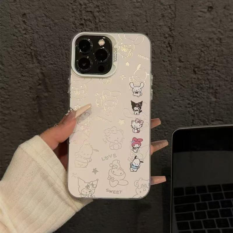 Hollow Cartoon Apple iPhone 13-17 Cute High-end Phone Case for Pro Max