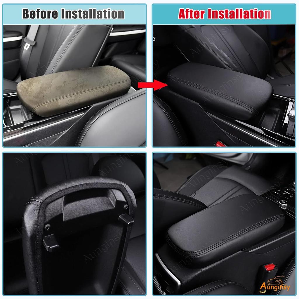 Aunginsy Car Leather Center Console Protector Cover Compatible with Kia K5 DL 2021-2024 Car Center Console Armrest Seat Box Cover Cushion Lid