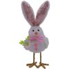Bird Ornament Easter Table Decor Easter Home Decor Foam Filling Soft Lightweight Design Glitter Accent Plaid Pattern