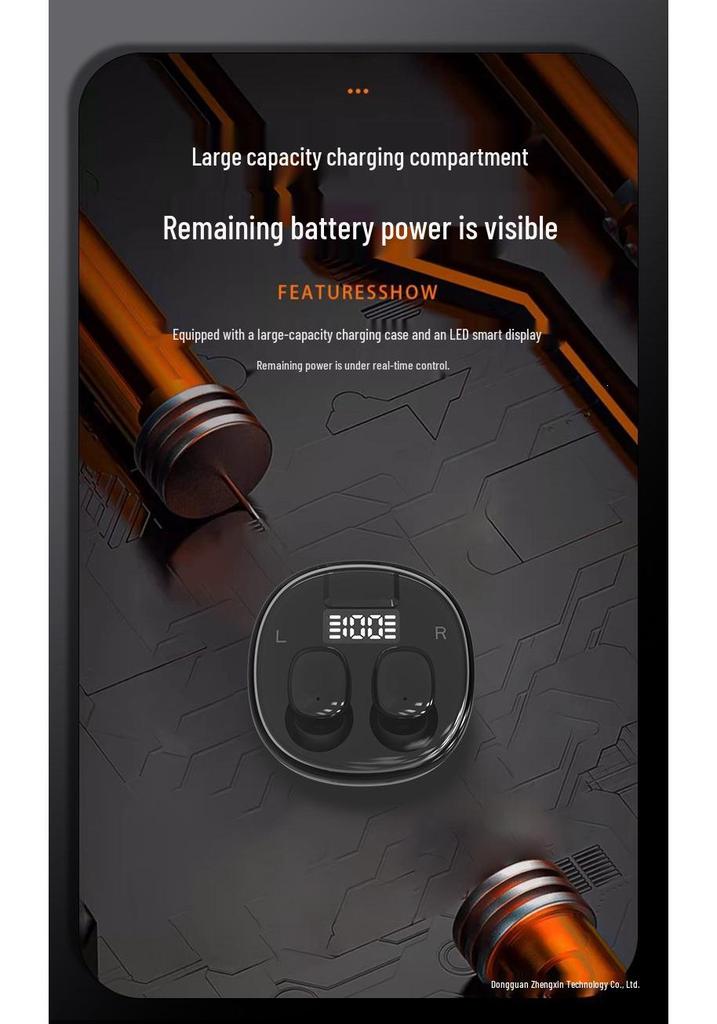 2024 Ultra-Small Noise-Cancelling Wireless Earbuds with Long Battery Life & In-Ear Fit for Sleep & Sports