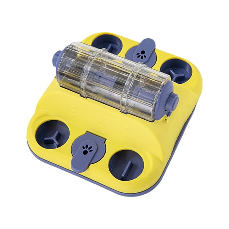

Good Quality Pet Puzzle Feeders Roller For Cats and Dogs With Adjustable Difficulty Level For Intelligence Training жёлтый