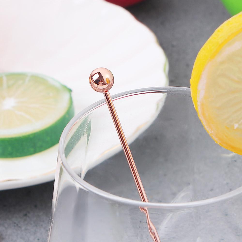 Creative Decoration Kitchen Tools For Drinks Fruit Sticks Fruit Fork Cocktail Picks Toothpicks