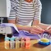 F26C 10 Pieces Segment Dye Sewing Thread Fit for Normal Thickness Fabric Thin Fabric