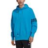 adidas Originals Trefoil Solid Logo Drawstring Hoodie Loose Long Sleeve Casual Top Men Blue HM1872