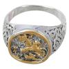 Men's Rings Handmade Jewelry Gifts Sovereign Saint George Portrait Roman Soldier Ring Fashion for Men Husband Boyfriend