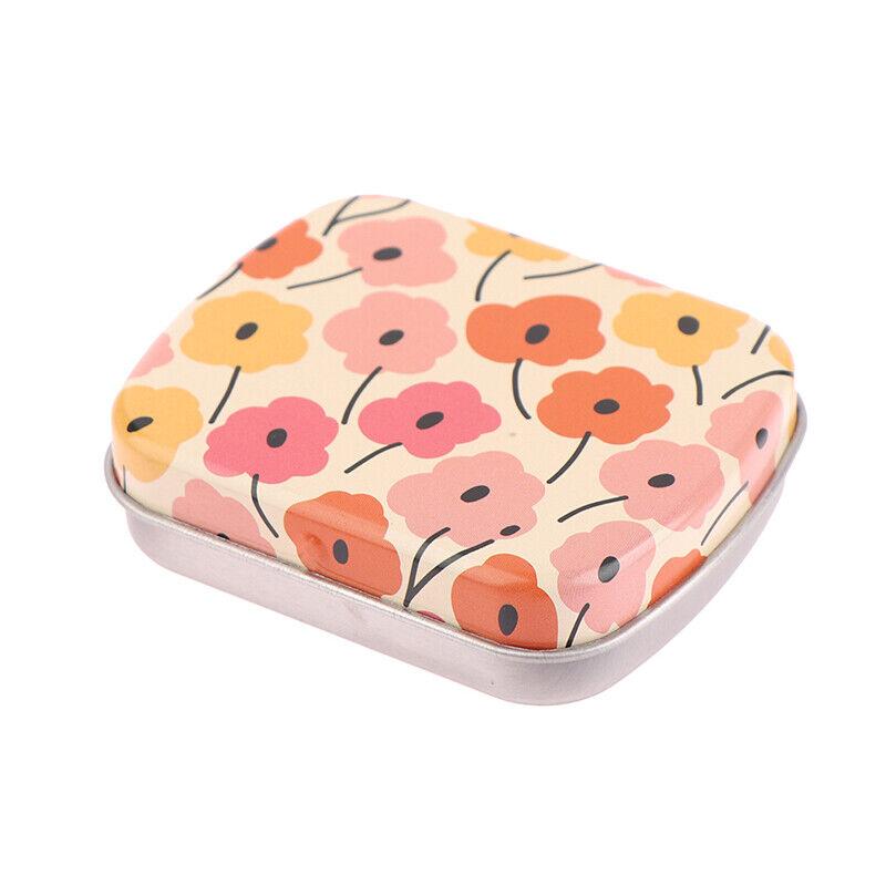 Hinged Tins Portable Storage Rectangle Empty Box Mini Small Metal Mini Skater