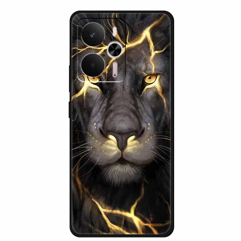 For Realme 14 Case Realme14 5G RMX5070 Phone Shell Soft Silicone Back Cover For Realme 14 Global Black TPU Funda Cute Capa Coque