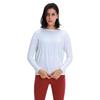 Pluviva Long Sleeve Yoga Perfect for Hot and Fitness Women's Top, Quick-Drying, Pilates, Running, Gym, Yoga, Cycling, (Z10-wh-M)