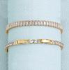 New AAA Cubic Zirconia Stone Tennis Bracelets Gold Stainless Steel Metal Chain Bracelet for Women Punk Hip Hop Jewelry