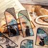 1 Set Heilia Daily Black Cat Bookmark PET Material Literary Style for Journaling Planner Book Clip Decal High Aesthetic