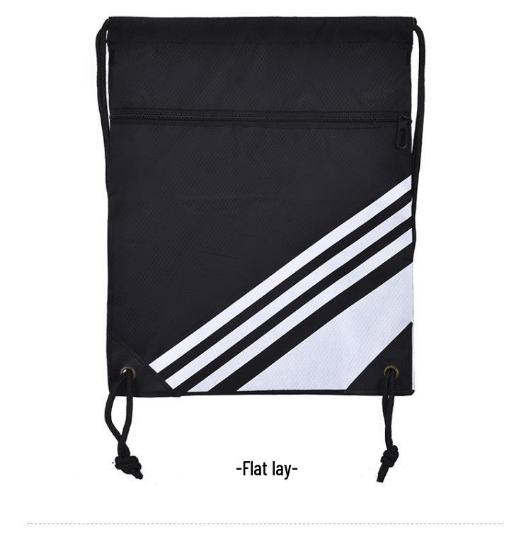 Unisex Leichter Rucksack mit Kordelzug: Faltbare Sport-, Fitnessstudio- und Schuhtasche