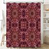 Kaleidoscope Shower Curtain Pink Purple Geometric Pattern Bath Decorations for Home Decoration (180x240cm)