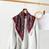 Cashew Print Silk Scarf Square Scarf Summer Atmosphere Wearing Headscarf Spring and Autumn Herringbone Pattern Square Scarf with Shirt Scarf