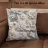 2D Colorful Floral Pattern Embroidered Pillow Covers Pattern Cushion Cover Suitable For Sofa Bedroom Car Pillow Cover