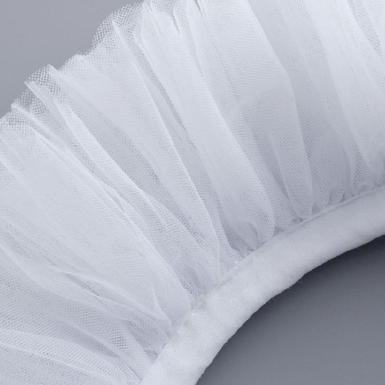 Vintage Detachable Collar Multilayered Mesh Collar for  Colonial Outfit Lace Jabot Collar Cosplay Costume Neckwear