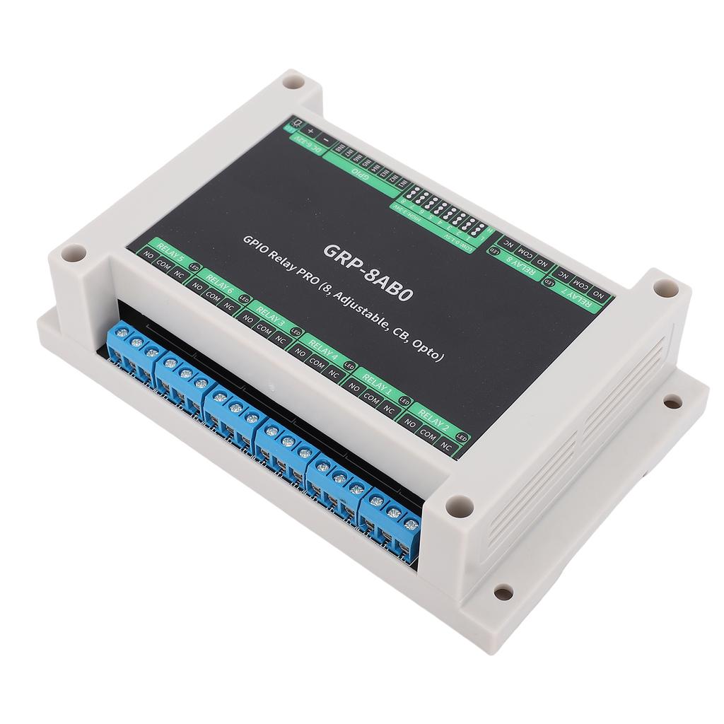GPIO Relay Module ABS Rail Enclosure Industrial GPID Relay Board with Optocoupler Isolation High Low   Trigger