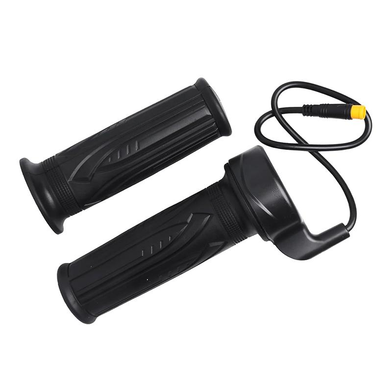 Right Handle Throttle Full Twist Throttle 24V 36V 48V 60V 72V With 3-Pin Waterproof/Sm Connector Suitable For Electric Bicycle