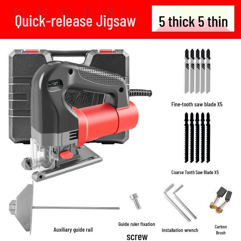 Multifunctional Electric Handheld Jigsaw and Scroll Saw for Precise Wood Cutting