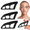1/2/3Pcs Eyeshadow Stencil Tool Reusable Beginner Eyeshadow Assistant Eyeshadow Drawing Guide Helper Shaper Silicone Eyeshadow Mapping Template