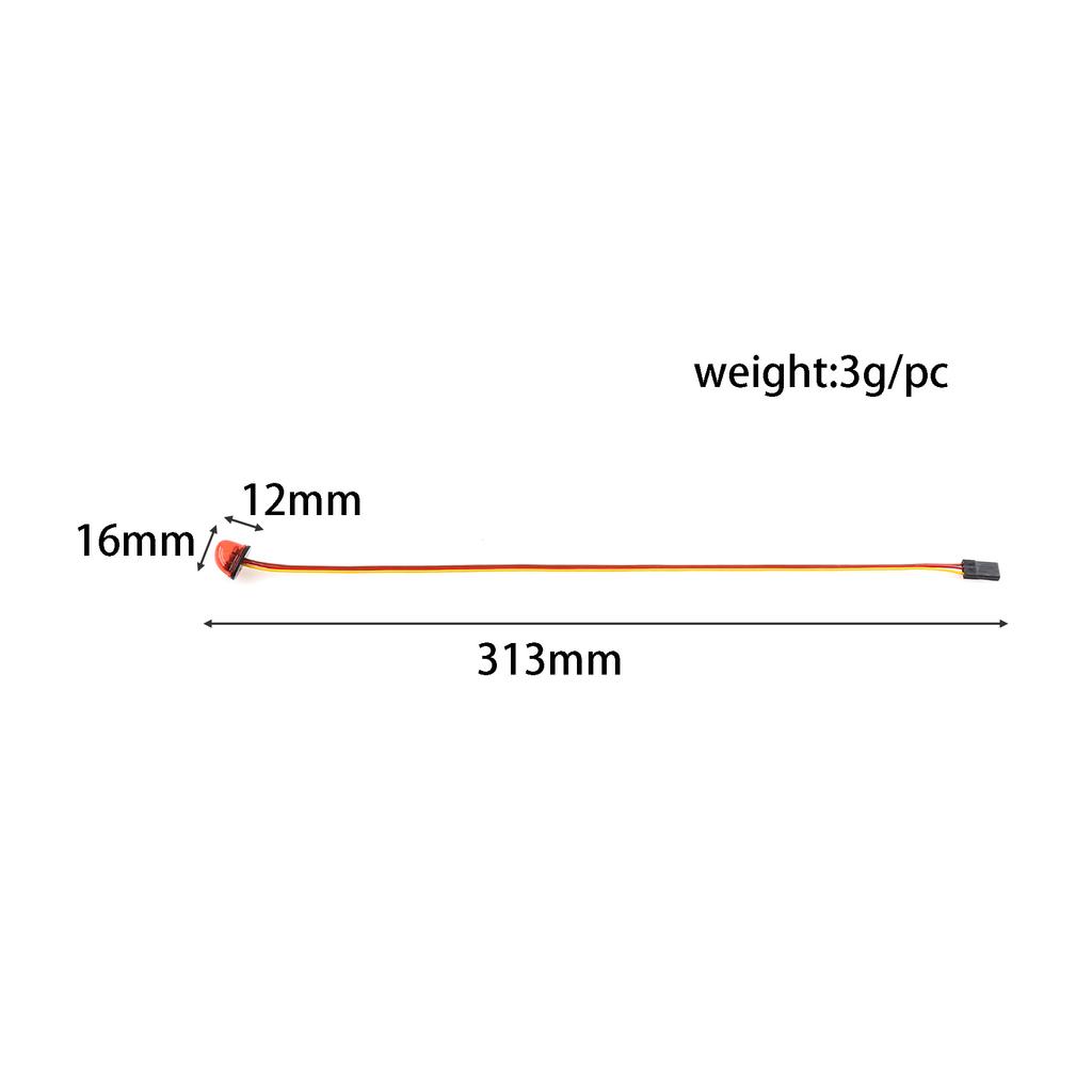 RC Multi-function 360° Flashing Rotating LED Light Bar Alarming Lamp for 1/14 Tamiya 1/10 RC Car Engineering Truck Upgrade Parts