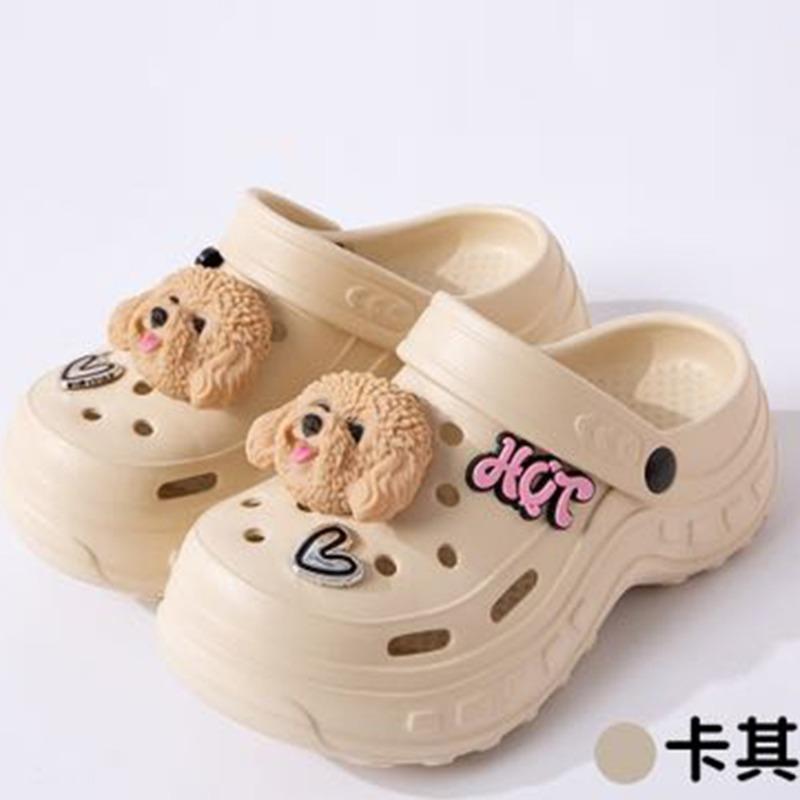 New thick-soled slippers women wear non-slip and wear-resistant cute cartoon eva slippers hole shoes wholesale