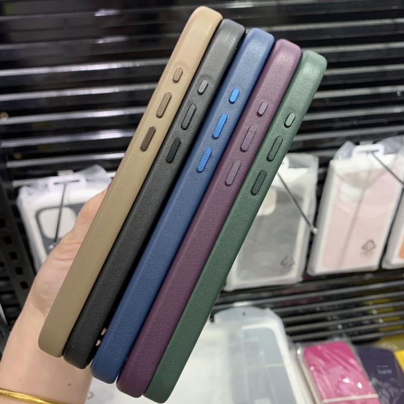 Magnetic Leather Case IPhone 15 Pro Max Anti-Fingerprint Shockproof Protective Cover