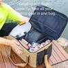 Portable Design Large Capacity Bag Waterproof Travel Tableware Bag  Outdoor Activities