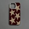 Shining Five Pointed Star Pattern Phone Case Suitable for iPhone 17 16 15 14 13 12 11 Pro/Max/Plus Anti Drop and Shockproof