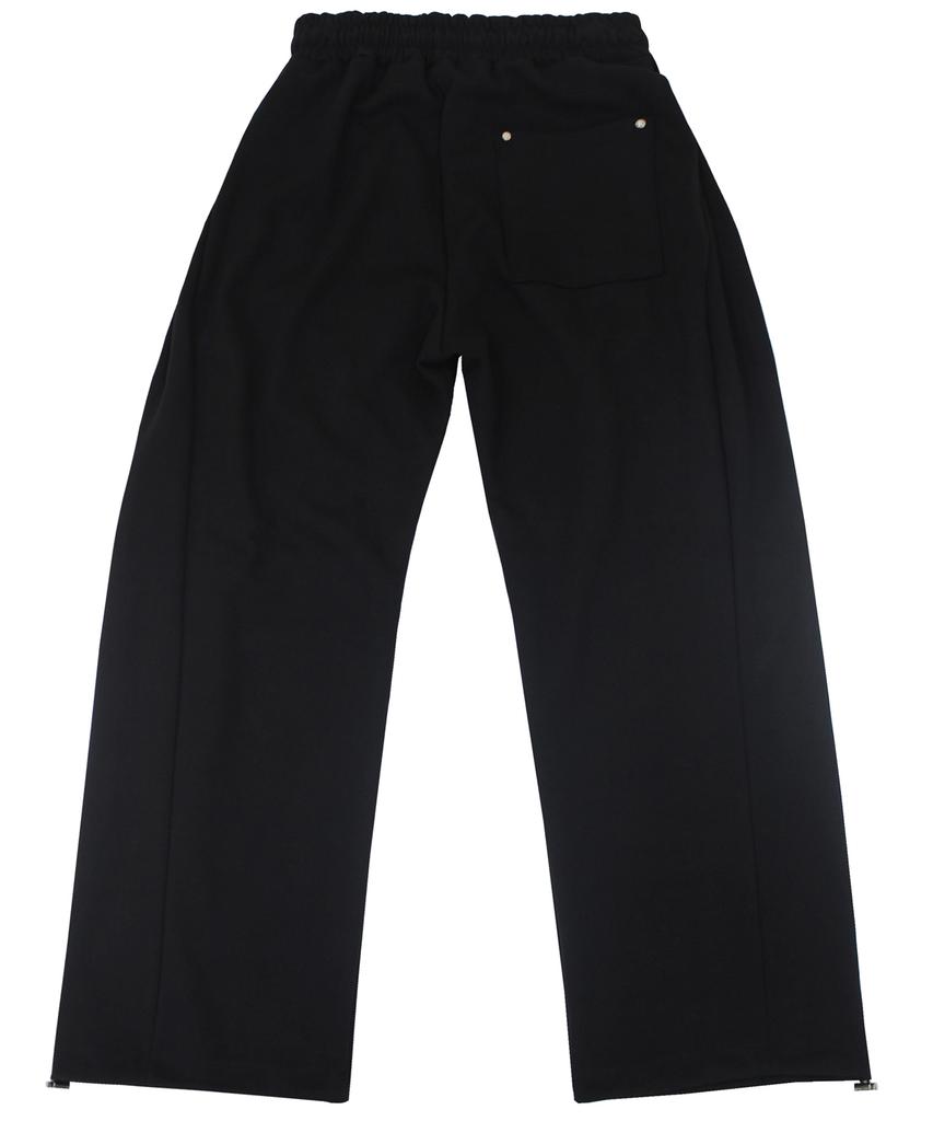 Leondieseu Distressed Side Tuck Sweatpants (Black)