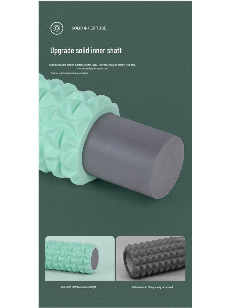 Zf1 45cm 2-in-1 Foam Roller & Wolf Teeth Stick for Yoga, Fitness, Muscle Massage & Stretching