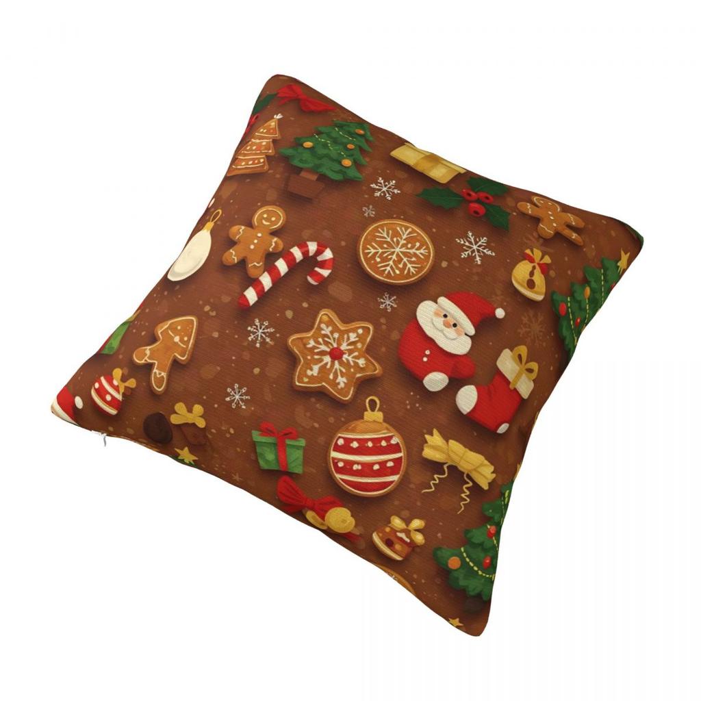 Christmas Pillow Case Cushion Cover Soft Printed Pillow Cover Novelty Pillowcases For Sofa Home Decorative