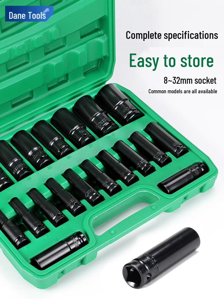 Electric Wrench Socket Set with Extended Hex Heads & Fly Electric Board Tool