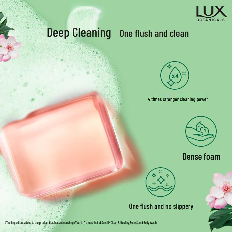 lux Crystal Peach Scented Soap 95g