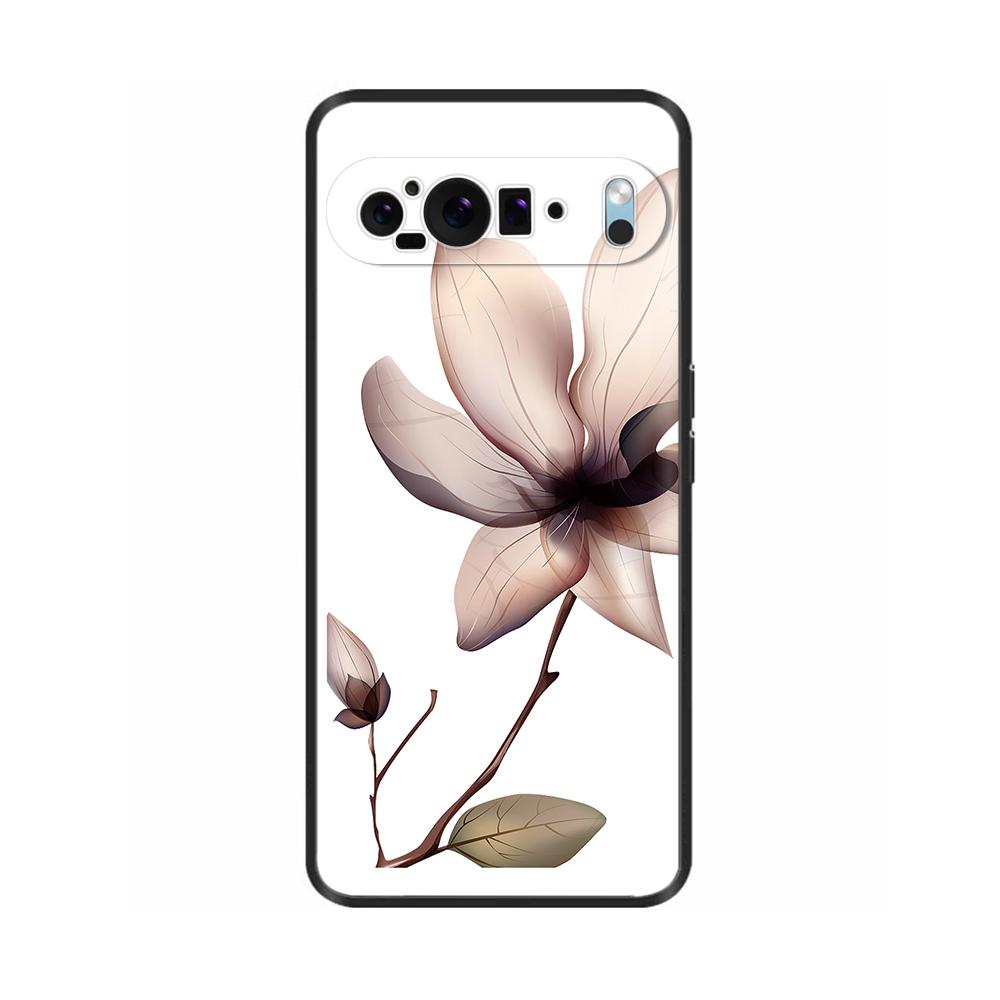 Etui na telefon Google Pixel9 / Pixel 9 Pro XL Urocze Kwiaty Malowane Silikonowe Tylne Pokrowce dla Google Pixel 9 Pro XL Fundas Shell