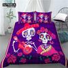 Home Living Luxury 3D Sugar Skull Print 2/3Pcs Comfortable Duvet Cover PillowCase Bedding Sets EU/US/AU Size