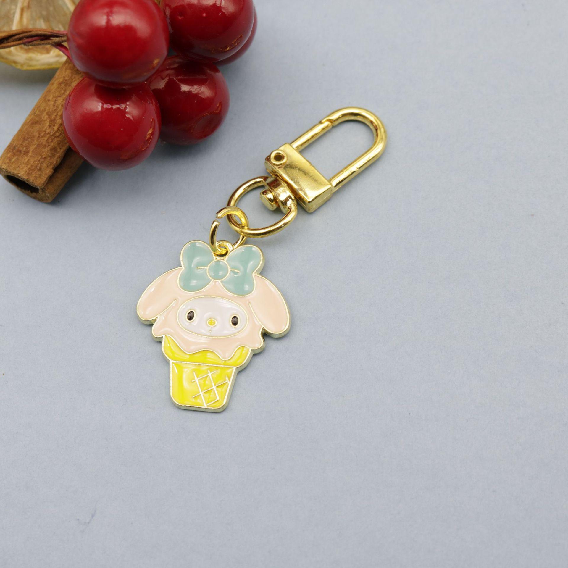 Cute Cinnamoroll White Dog Keychain Pendant for Backpack