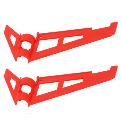 2Pcs RC Helicopter Tail Plastic Fine Details Remote Control Helicopter Tail Replacement for WLtoys K130 K200 Red