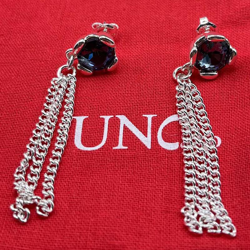 2024 UNOde50 Women s Geometric Tassel Pearl Stud Earrings - Romantic European Light Luxury Jewelry