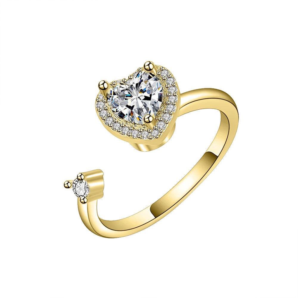 

Кольцо с открытым цветком из циркония, женское дизайнерское кольцо с нишей, двухцветное, с подсолнухом, двойной камелией, персонализированное, универсальное, регулируемое, ветряная мельница, ювелирное изделие