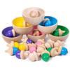Wooden Cups Counting For Children Educational Play Early Learning Gift Festival