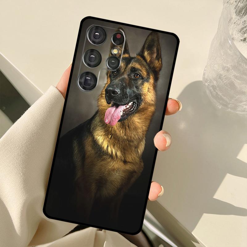 German Shepherd Dog Phone Case For Samsung Galaxy S23 S20 FE S21 FE S22 Ultra Note20 Note10 S8 S9 S10 Plus Cover