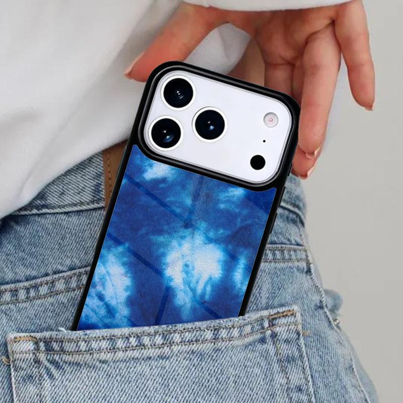 

Синий Чехол с Тай-дай для iPhone 16e 15 14 13 12 17 Pro Max Plus Air 17pro Чехол iPhone 14 Pro Max