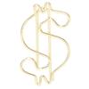 50Pcs Dollar Shape Gold Paper Clips Gold Small Paper Clips Cute Paper Clips  Document Organization
