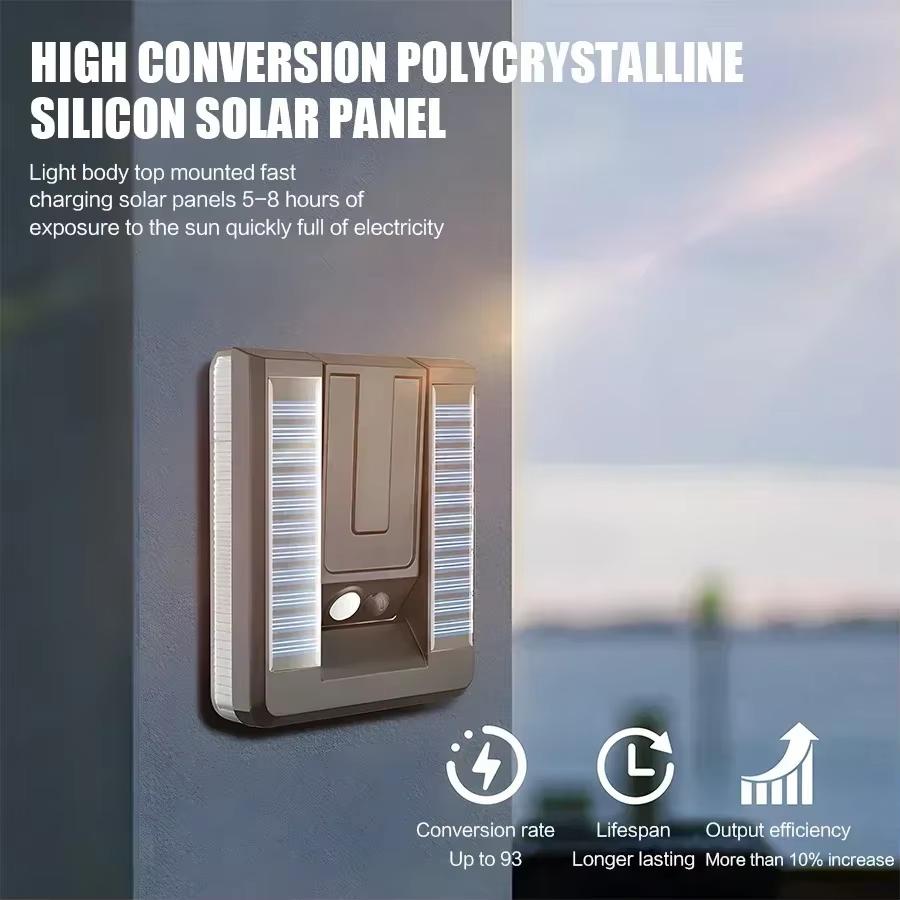 Outdoor Waterproof Wall Lamp, Minimalist Solar Light, Courtyard Light, Community Corridor, Human Body Sensing, Balcony, Staircas