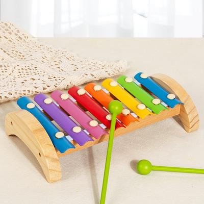 Wooden Octave Hand Playing Small Xylophone Boy Girl Baby Wooden Music Instrument Puzzle Children Early Education Teaching Aids